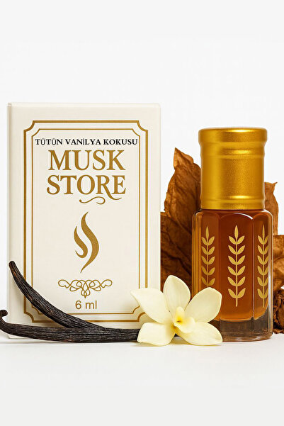 MUSK STORE Tütün Vanilya Kokusu Alkol Içermeyen Esansı 6ml Vanilyanın Yumuşak...