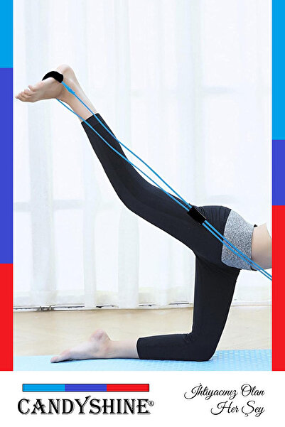 CandyShine ® Pilates Gimnastică Exercițiu Rezistență Cauciuc Yoga Sport Fitness Aerobic Modelarea corpului Fermitate