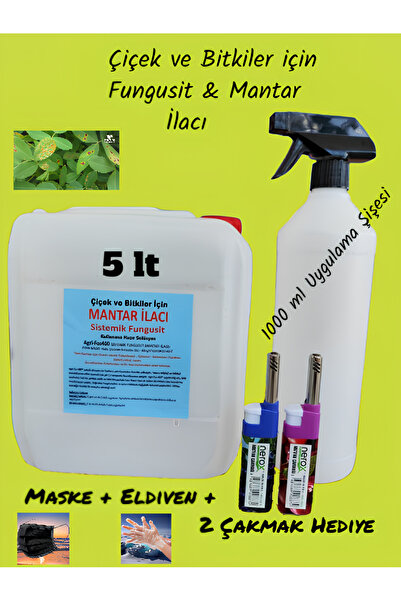 ilkadım 5 Lt Çiçek ve Bitkiler için Fungust Mantar ve Külleme ilacı