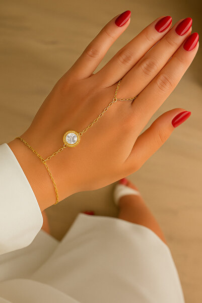 Solvia Officiall سوار شاهمران بسلسلة يد من الفولاذ الحجري الأنيق للنساء |   م...