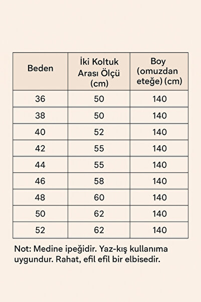 AURAN COUTURE NAMAZ UMRE HAC MEDİNE İPEĞİ  ELBİSE