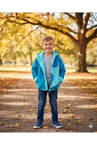 LİTTLE TORTOİSE Унісекс м'яка товста зимова кофта з капюшоном і зірковим візерунком - з внутрішнім утеплювачем