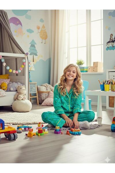 LİTTLE TORTOİSE Комплект пижама за бебе с копчета и яка