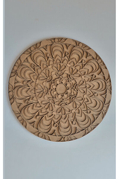 Aluradeco Dairesel Harmoni Ham Ahşap Çok Katmanlı Mandala Sade ve Bohem Dekor...