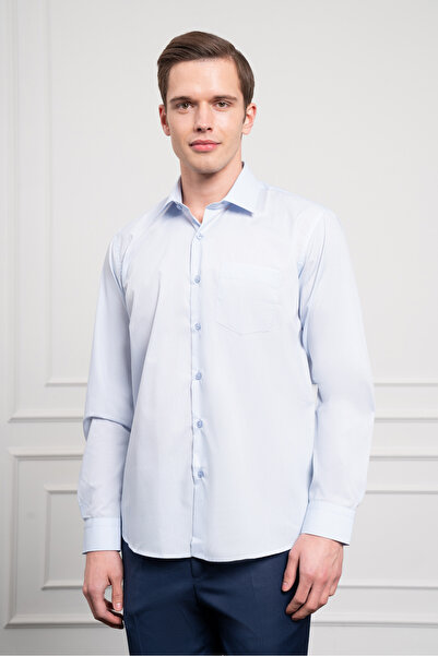 Morven Чоловіча сорочка A. MAVİ Basic Regular Fit з жорстким коміром і кишенями