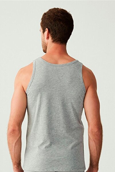 Morven Ανδρικό γκρι Basic απλό 100% βαμβακερό εσώρουχο