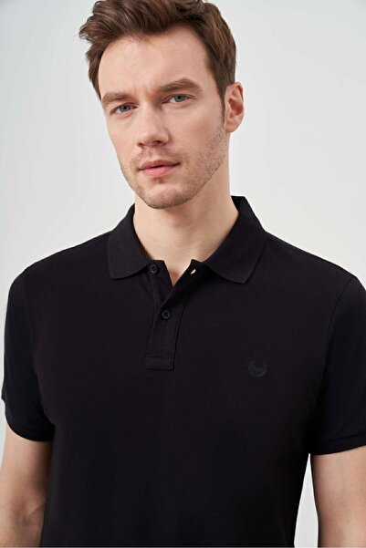 Morven Ανδρικό μπλουζάκι με κοντό μανίκι πόλο με κοντό μανίκι 100% βαμβακερή λεπτή εφαρμογή