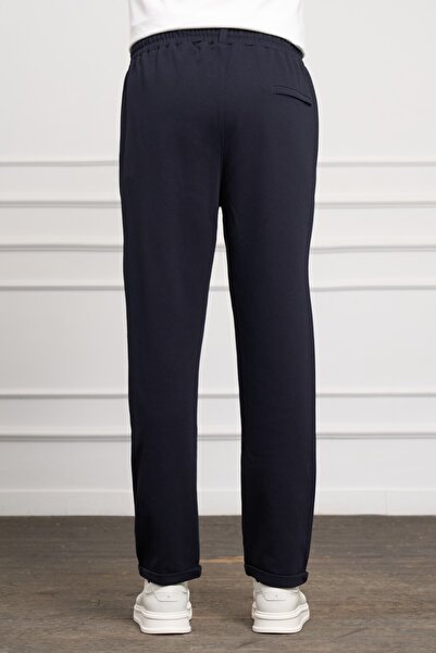 Morven Erkek Lacivert Slim Fit  Lastikli Jogger Pantolon
