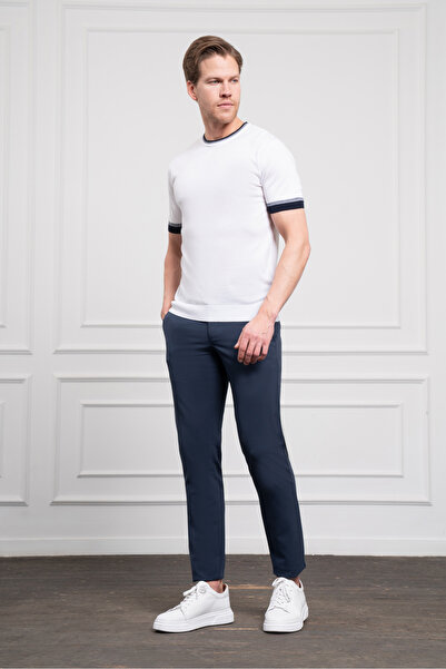 Morven Чоловічий білий трендовий поло з коміром, динамічний крій, зручний крій, футболка