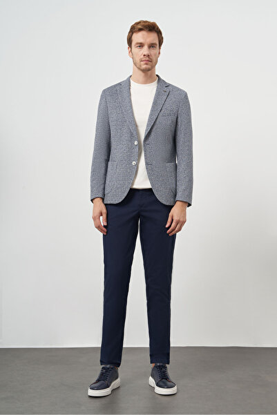 Morven Чоловічий светр Indigo в'язаний, облягаючий, з монокоміром