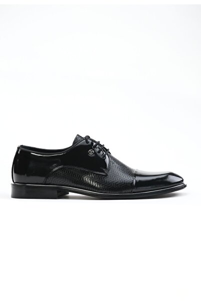 Morven Men's Black Classic Patent Leather Neolit Shoes
