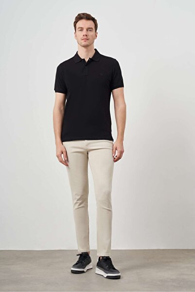 Morven Ανδρικό μπλουζάκι με κοντό μανίκι πόλο με κοντό μανίκι 100% βαμβακερή λεπτή εφαρμογή