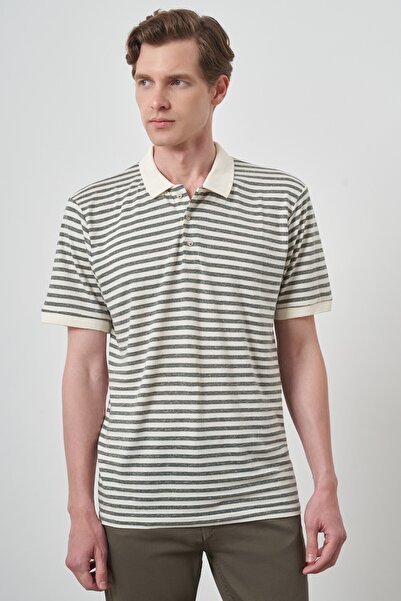 Morven Ανδρικό μπλουζάκι με γιακά πόλο Çağla Green Trend