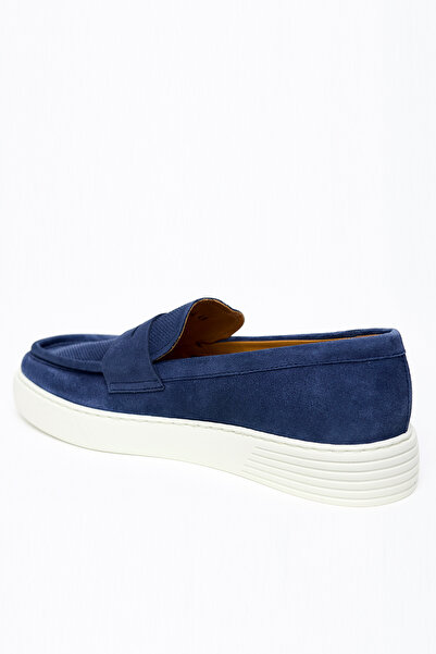 Morven Men's Navy Blue Summer Casual Eva Sole Suede Shoes
