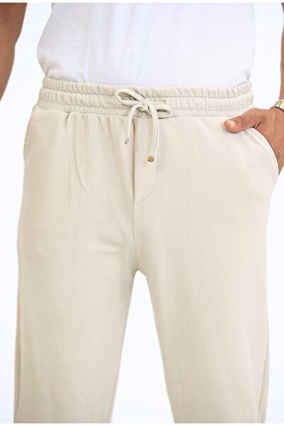 HOWWEN Premium Quality Cream Pike Jogger Men's Sweatpants Straight Leg