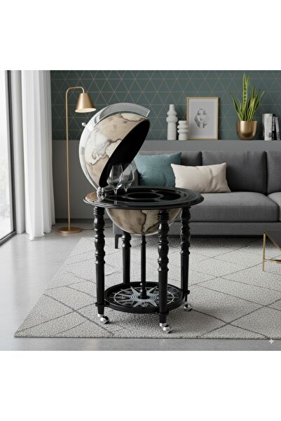 Zoffoli Şık Dekoratif Dünya Bar – 58x58x93 cm | Özel Tasarım, Fonksiyonel ve ...