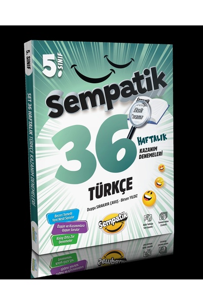 Ünlüler Karması 5.Sınıf Sempatik Türkçe 36 Haftalık Kazanım Denemeleri