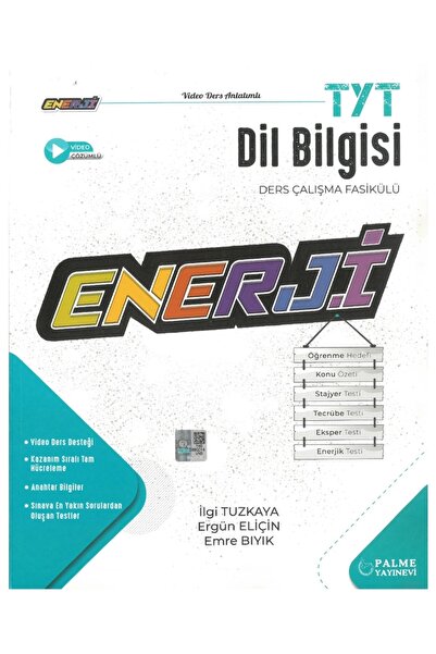 Palme Yayınevi Enerji Tyt Dil Bilgisi Ders Çalışma Fasilülü
