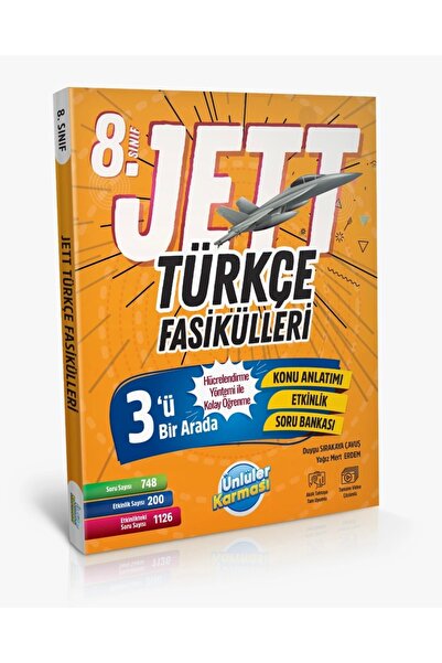 Ünlüler Karması Yayınları 8. SINIF LGS JETT TÜRKÇE FASİKÜLLERİ