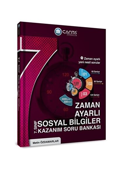 Çanta Yayınları 7.sınıf Sosyal Bilgiler Zaman Ayarlı Kazanım Soru Bankası