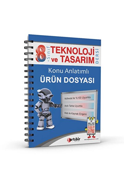 Artıbir Yayınları 8 Sınıf Teknoloji Ve Tasarım Dersi Konu Anlatımlı Ürün Dosy...