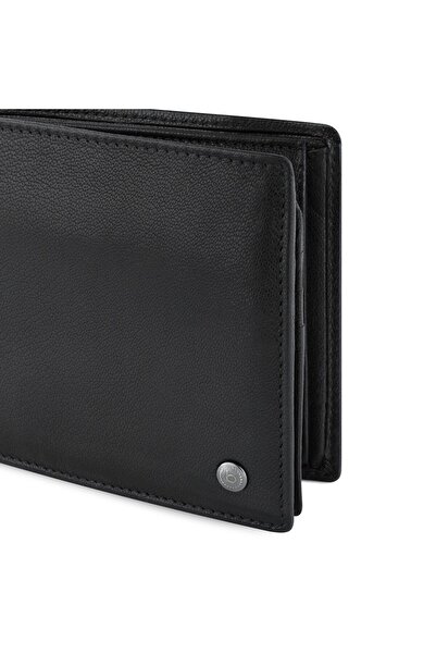 BUGATTI Black Magic Geldbörse RFID Schutz Leder 12 cm