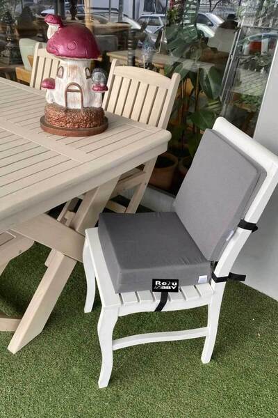 RevuBaby SIRTLI SANDALYE YÜKSELTİCİ MİNDER ARKALIKLI MAMA SANDALYESİ MİNDERİ 34X34X10CM