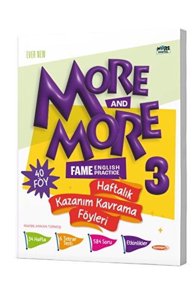 Kurmay Yayınları More More 2025 3. Sınıf Kazanım Kavrama Föyleri