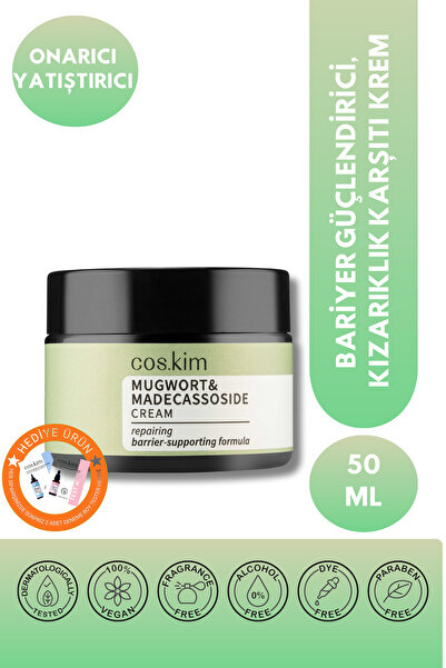 Cos.kim Mugwort Ve Madecassoside Içeren Yatıştırıcı Ve Onarıcı Nemlendirici Bakım Yüz Kremi 50 ml