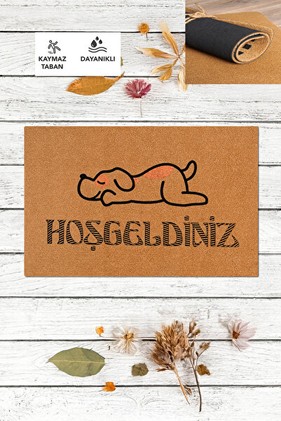 KARMAT Welcome, Dog Theme, Door Mat, Household Item Gift Mat, Exterior Door Mat, Dowry