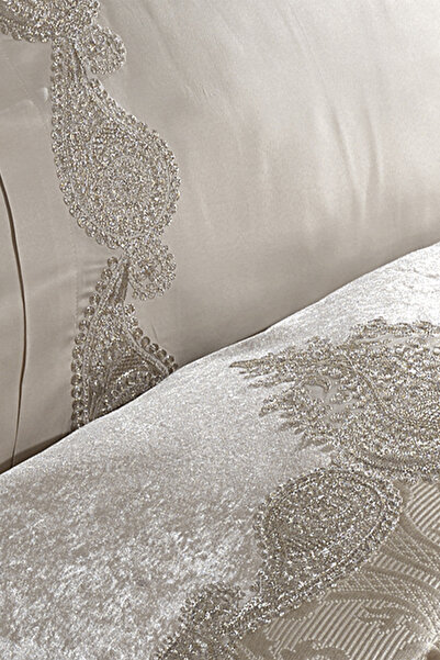 NAKIŞHAN Ottoman Pique Set-Cappuccino 6 Pieces