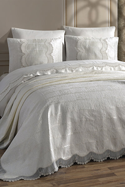 NAKIŞHAN Pearl Pique Set-Cream 6 Pieces