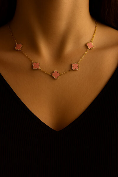 Solvia Officiall Paslanmaz Çelik 4 Yapraklı Yonca Kolye