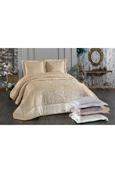 NAKIŞHAN Set of Bedspread Ivy-Cappuccino 3 Pcs