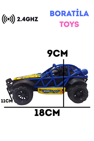 Boratila Toys 2.4Ghz 15km hız 20Metre Çekim Mesafesi Uzaktan Kumandalı Şarjlı Full Fonksiyon Yarış Arabası