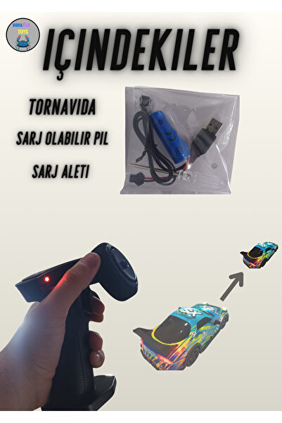 Boratila Toys 1:22 Ölçek 2.4 Ghz Özel Kumandalı 4 Çeker Full Fonksiyon Işıklı 25 km Hızlı Drift RC Araba