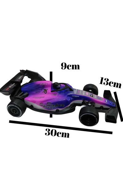 Boratila Toys 2.4 Ghz 30 Cm 20 Km Hızlı Şarjlı Işıklı Motor Sesli Full Fonksiyon Uzaktan Kumandalı F1 Formüla