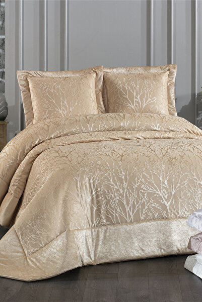 NAKIŞHAN Set of Bedspread Ivy-Cappuccino 3 Pcs