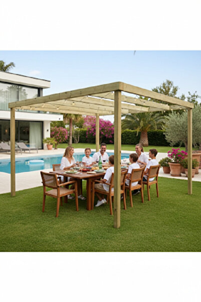 worldofwood Ahşap Pergole Çardak Tente Bahçe Pergola