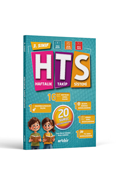 Artıbir Yayınları 3 sınıf (HTS) Haftalık Takip Sistemi Yeni Nesil 20 Deneme Sınavı (Optik Okumalı)