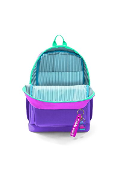 Coral High 23762 KIDS PEMBE MOR RENK GEÇİŞLİ DÖRT BÖLMELİ SIRT ÇANTASI