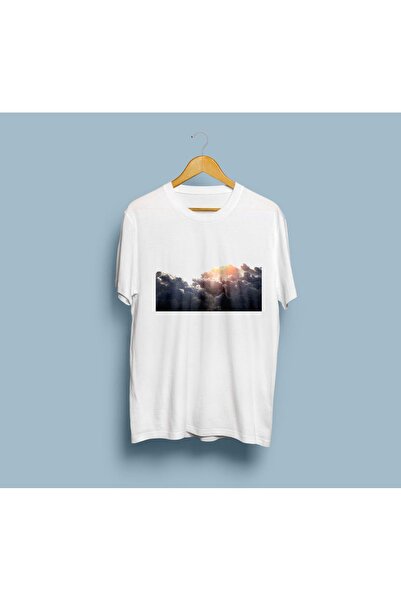 eioswear Унісекс Oversize Небо Дизайн Хмара Стиль Футболка