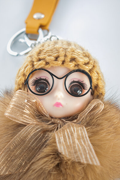 shop Μπρελόκ μωρό με βελούδινα καφέ γυαλιά - (15 cm)