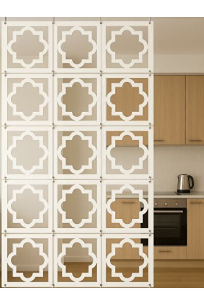 Makermach Modern Geometrik Desenli Duvar Seperatörü 1 ADET 29x29cm UZUN ÖMÜRLÜ KIRILMAZ, KOKU YAPMAZ ÜRÜN