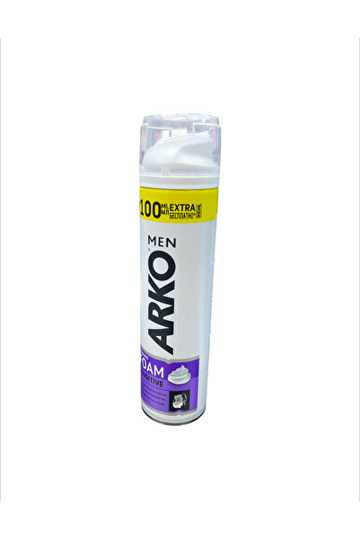 ARKO Shaving Foam 200ml Sensitive (0043) --- Arko Shaving Foam 200ml for Sensitive Skin