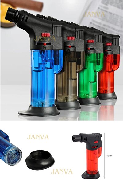 Janva Gazlı Torch Pürmüz Çakmak Doldurulabilir Pratik Mangal Nargile Yemek Hazırlama Şef Aşçı Çakmağı