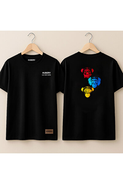 Rabia Yıldız Tricou pentru bărbați 100% bumbac cu imprimeu maimuță în croi re...