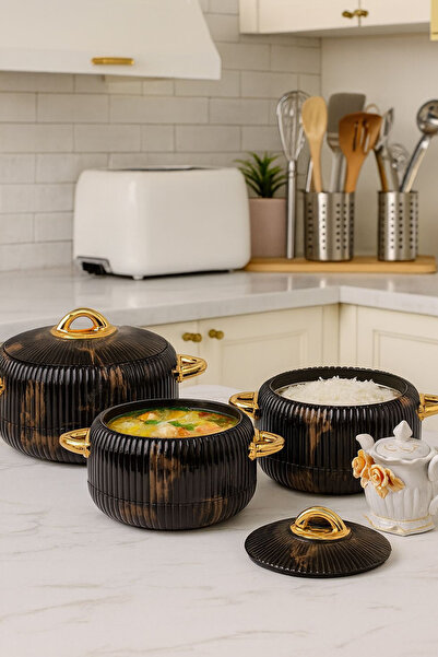 Generic طقم حافظات طعام 3200/2400/1800مل