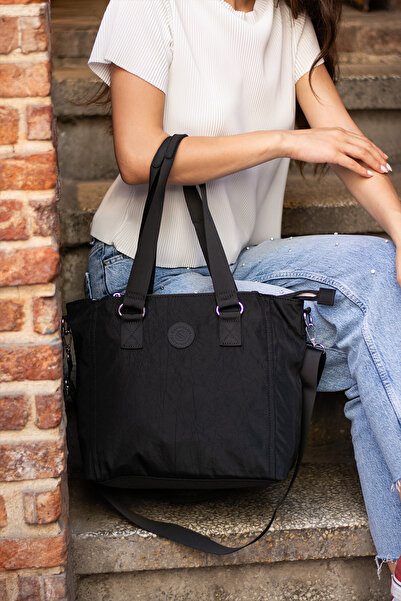 EG-BAGSS Sanmorris Γυναικεία τσάντα χειρός και ώμου με 4 θήκες, αδιάβροχο ύφα...