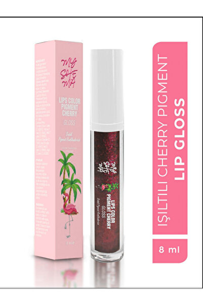 myshema Lip Gloss Cherry - Dudak Pigment Sihirli Gloss Vişne 8 ml